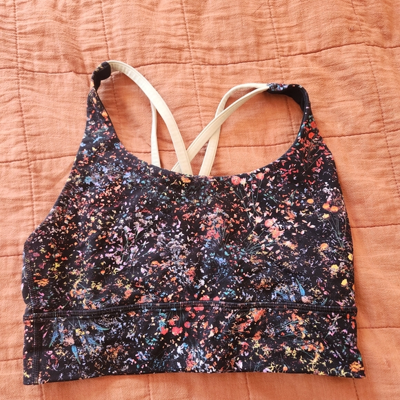 Floral Print Women's Sports Bra - Picture 1 of 4